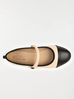 Ballerine beige et noire femme (36-41)