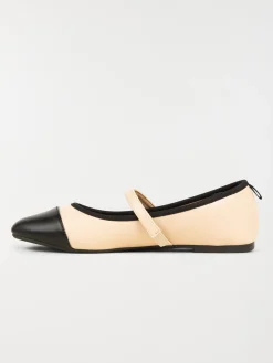 Ballerine beige et noire femme (36-41)