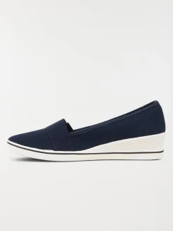 Ballerine compensée marine (36-41)