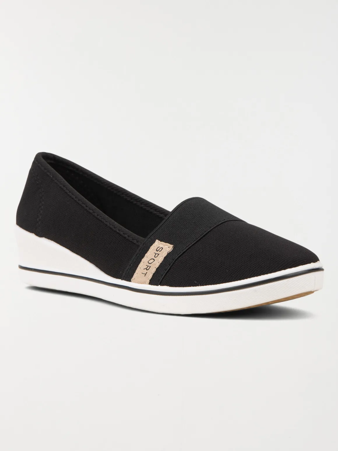 Ballerine compensée noir (36-41)