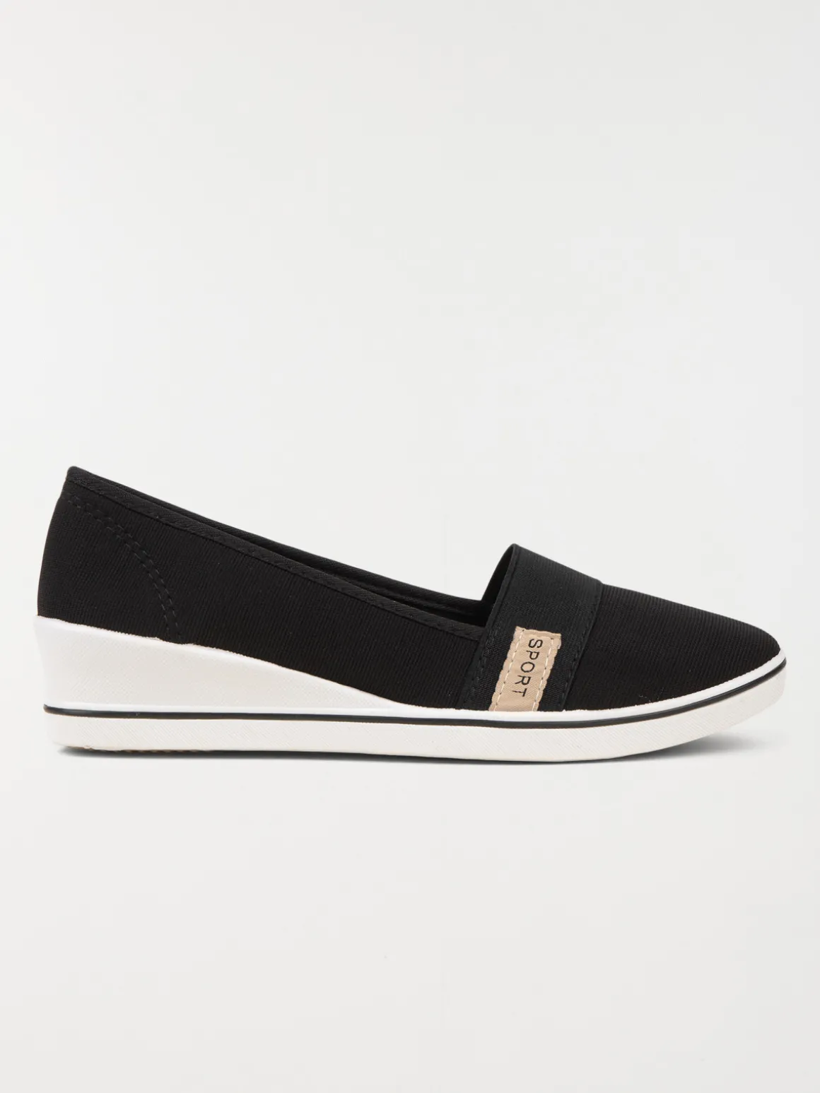 Ballerine compensée noir (36-41)
