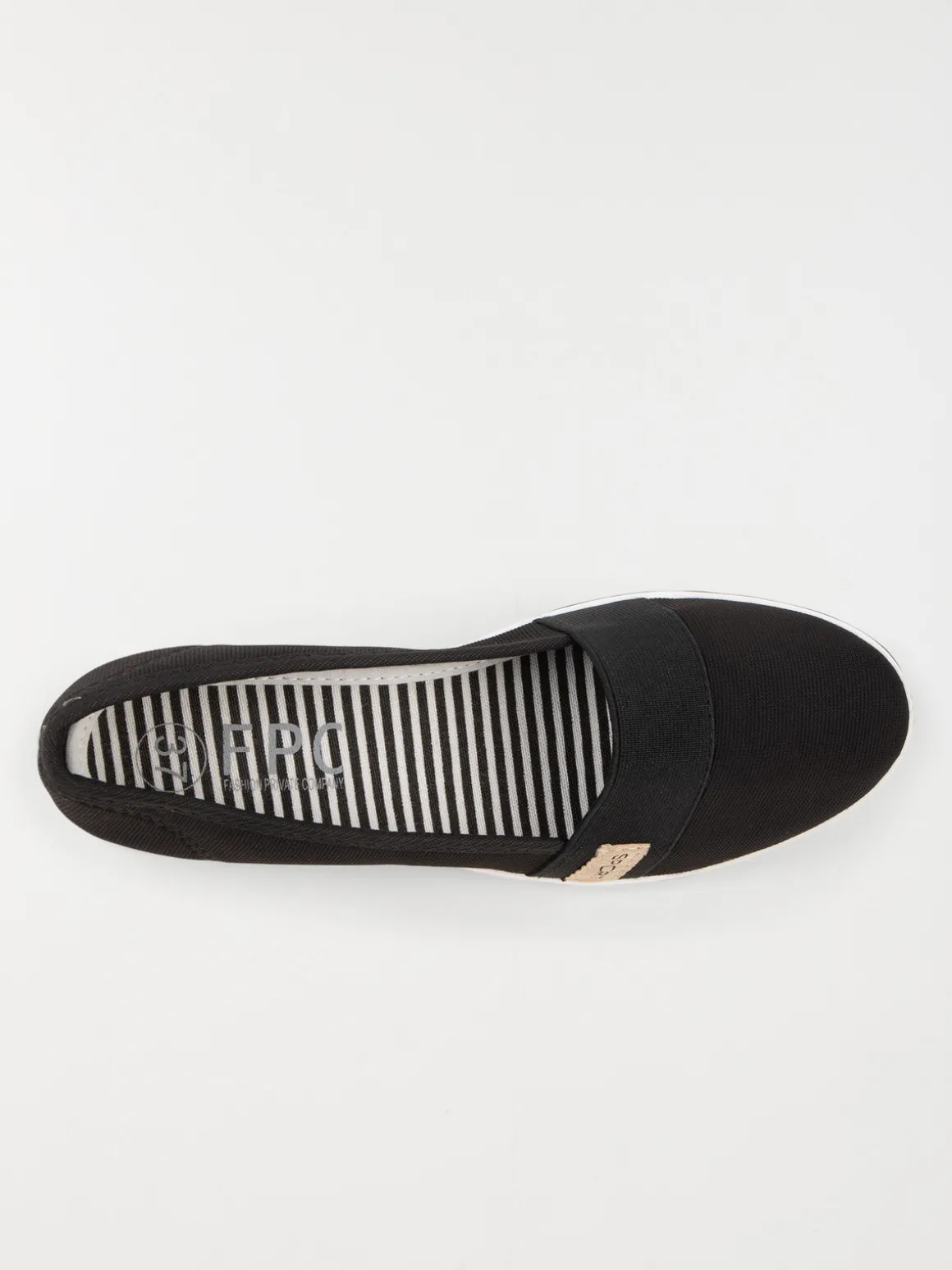 Ballerine compensée noir (36-41)