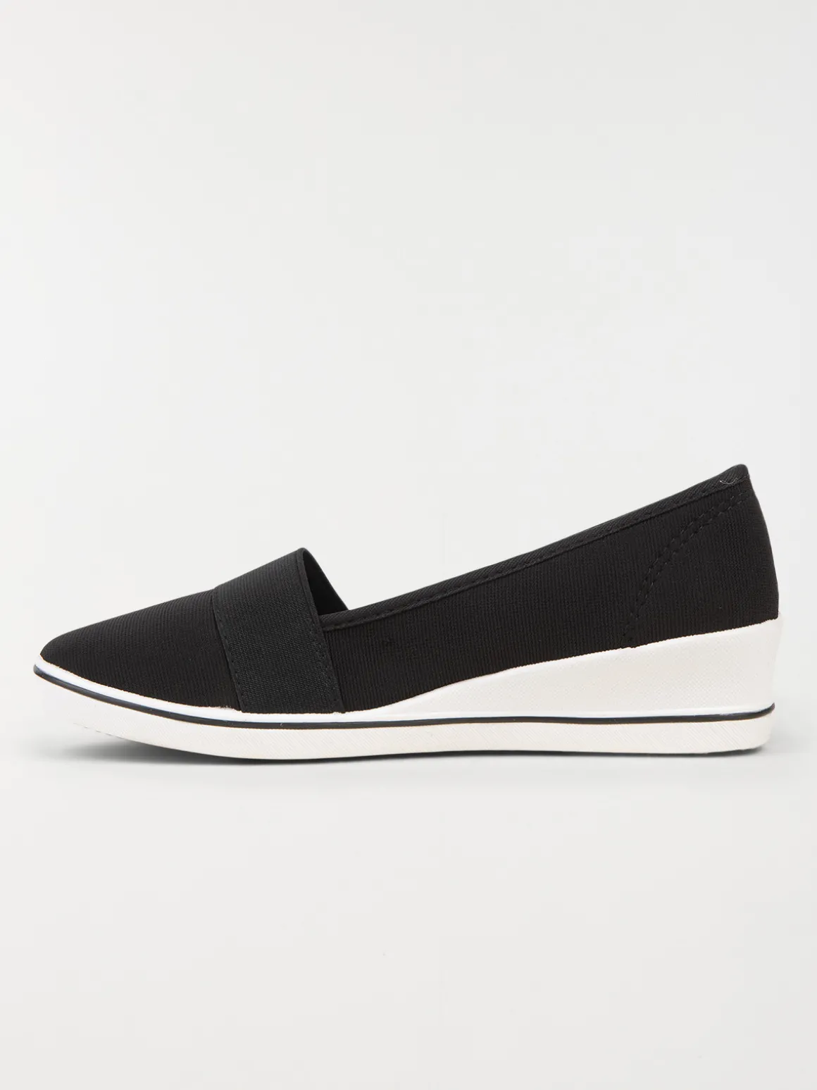 Ballerine compensée noir (36-41)