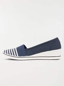 Ballerine compensée rayée femme (36-41)