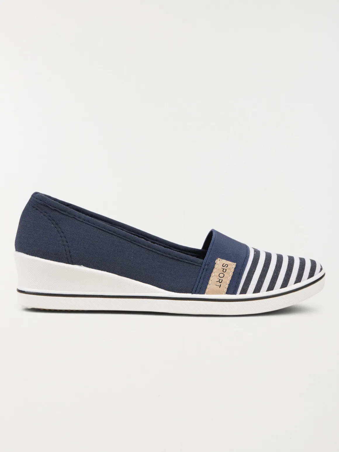 Ballerine compensée rayée femme (36-41)