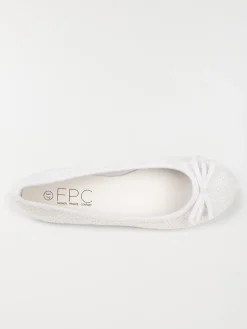 Ballerine dentelle blanc femme (36-41)
