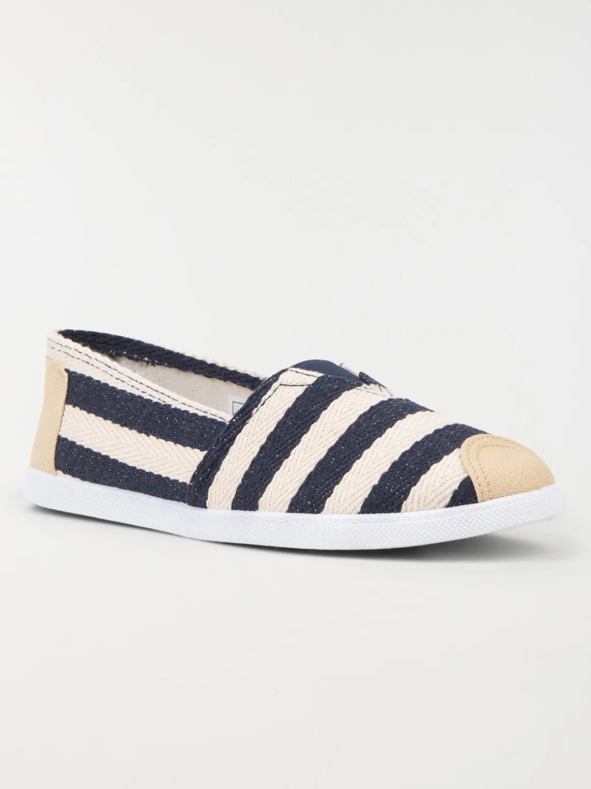 Ballerine détente rayé marine (36-41)