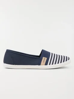 Ballerine détente rayée marine (36-41)