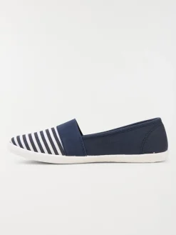Ballerine détente rayée marine (36-41)
