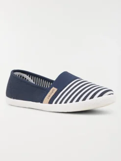 Ballerine détente rayée marine (36-41)