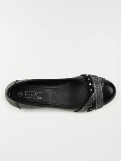 Ballerine noir talon femme (36-41)