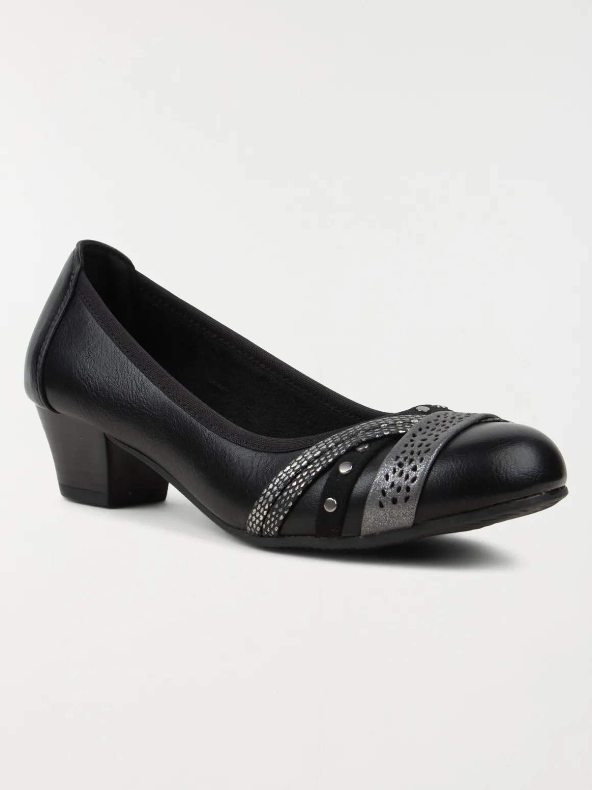 Ballerine noir talon femme (36-41)