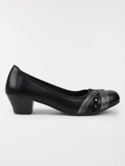 Ballerine noir talon femme (36-41)