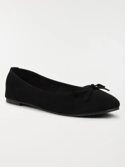 Ballerine suédine femme noire (37-42)