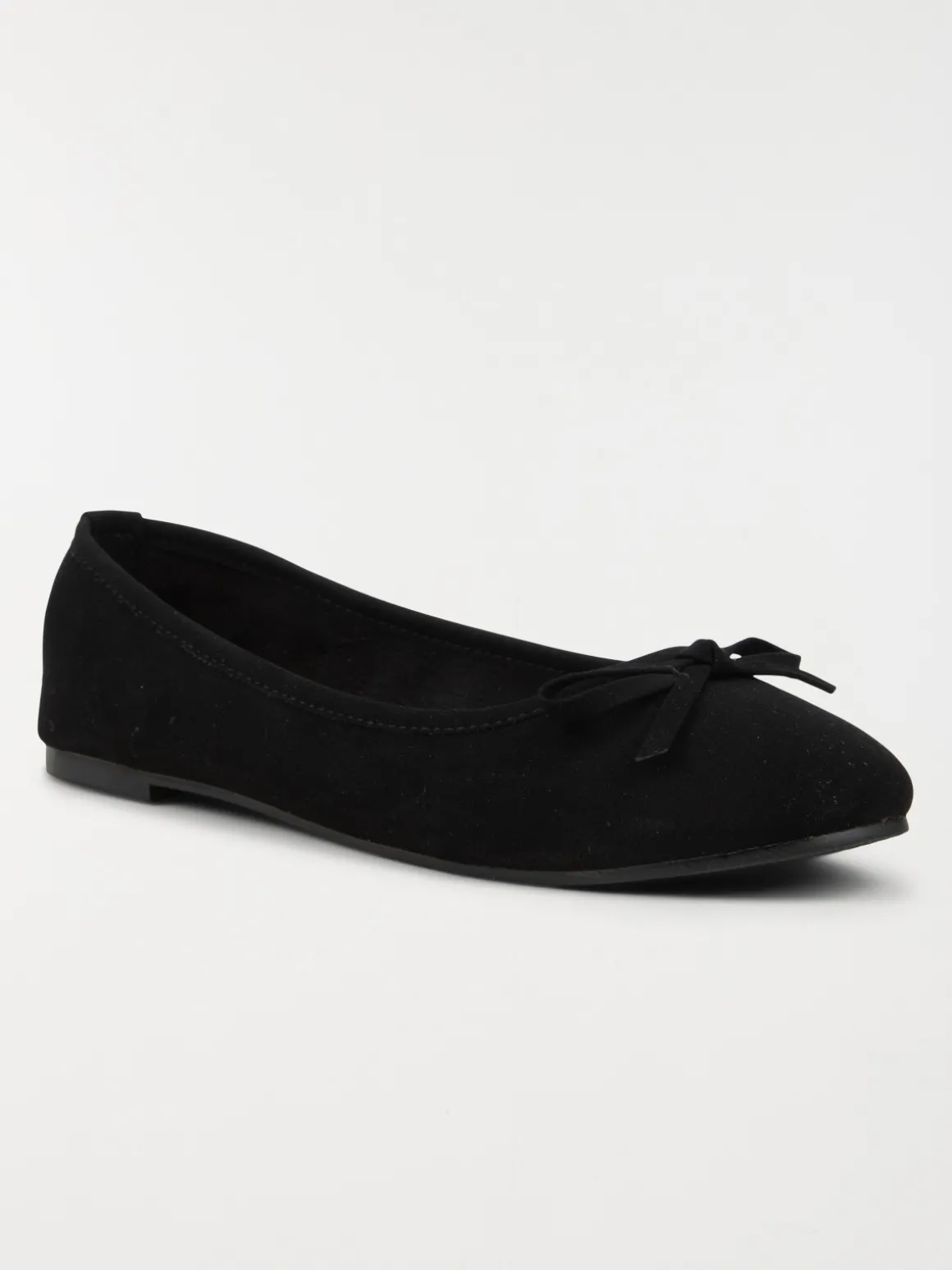 Ballerine suédine femme noire (37-42)