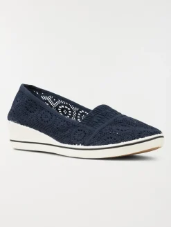 Ballerines compensées dentelle (36-41)