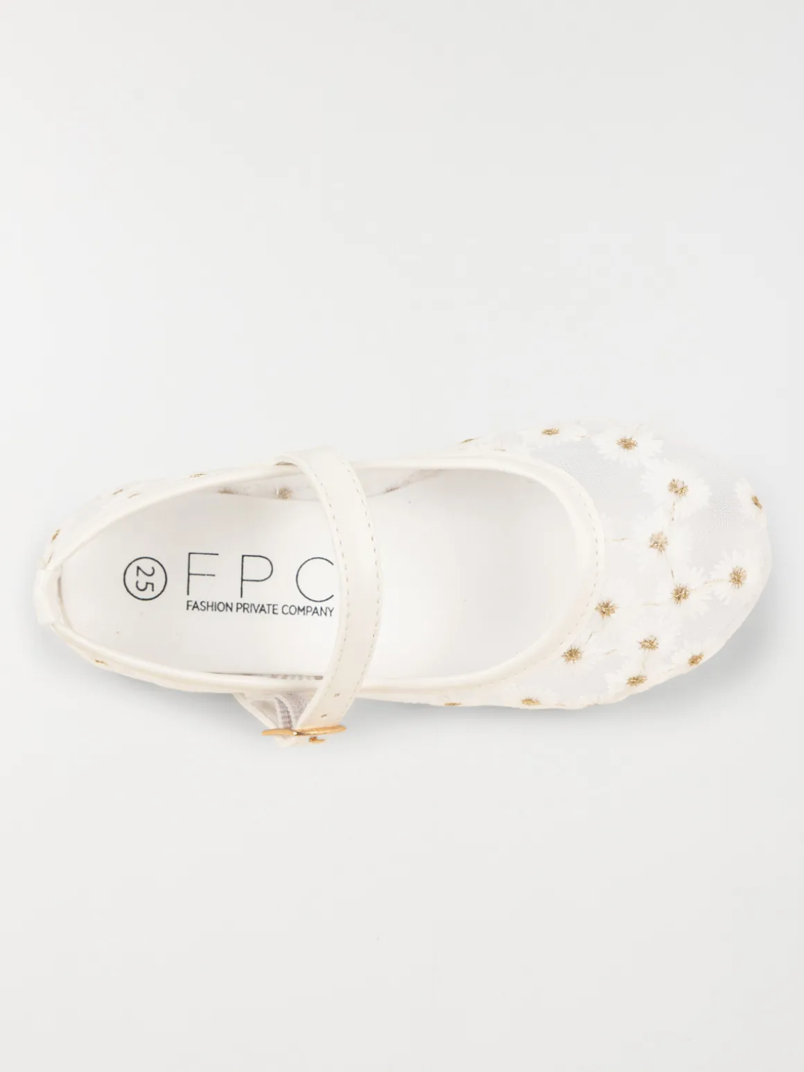 Ballerines fleurs brodées fille (24-30)