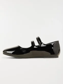 Ballerines noires vernies fille (31-36)
