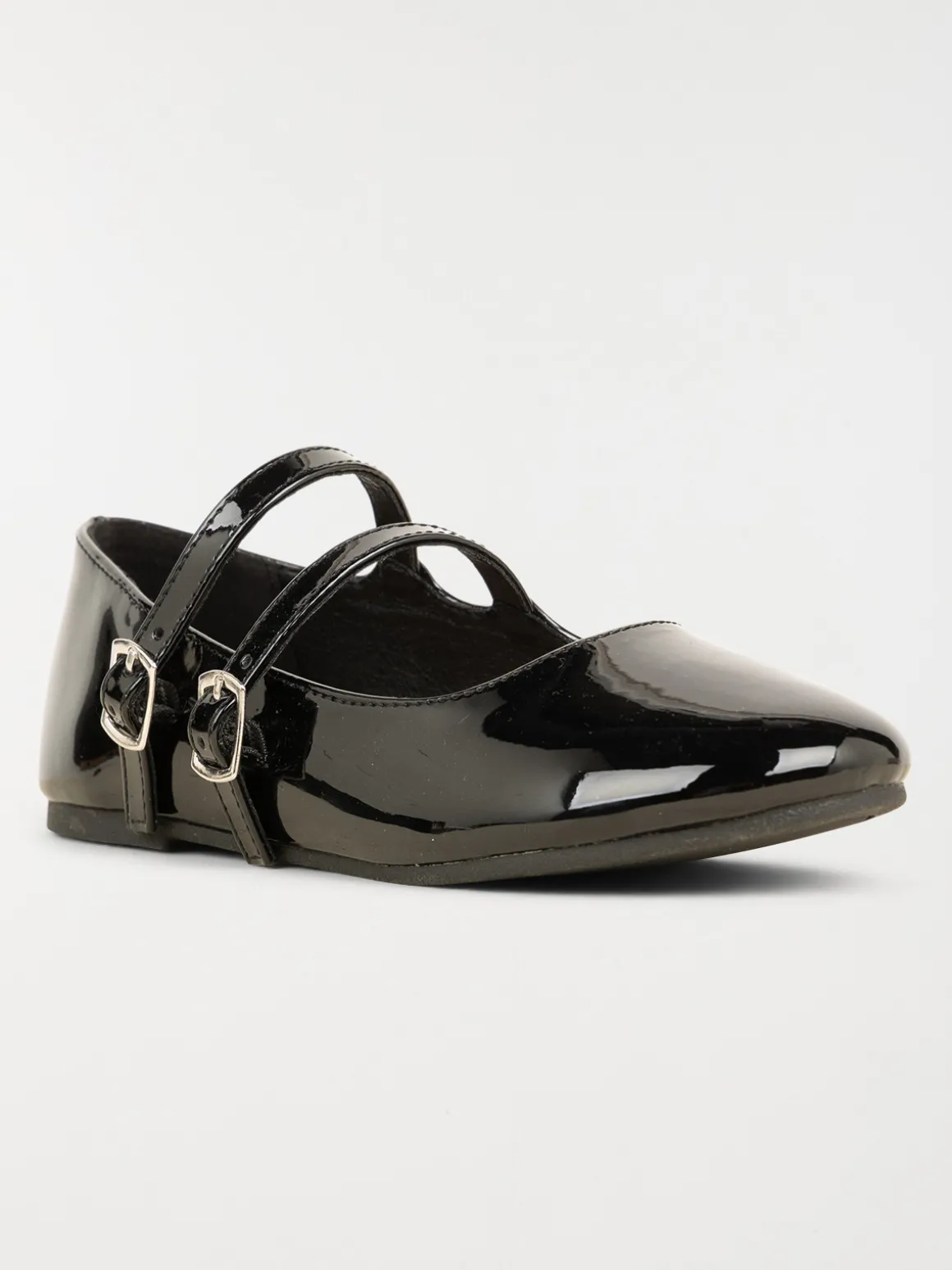 Ballerines noires vernies fille (31-36)