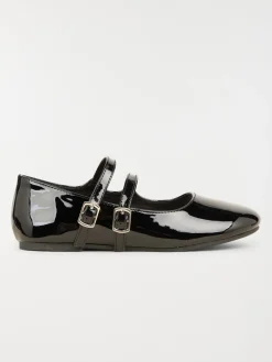 Ballerines noires vernies fille (31-36)