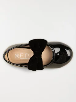 Ballerines noires vernies fille (24-30)