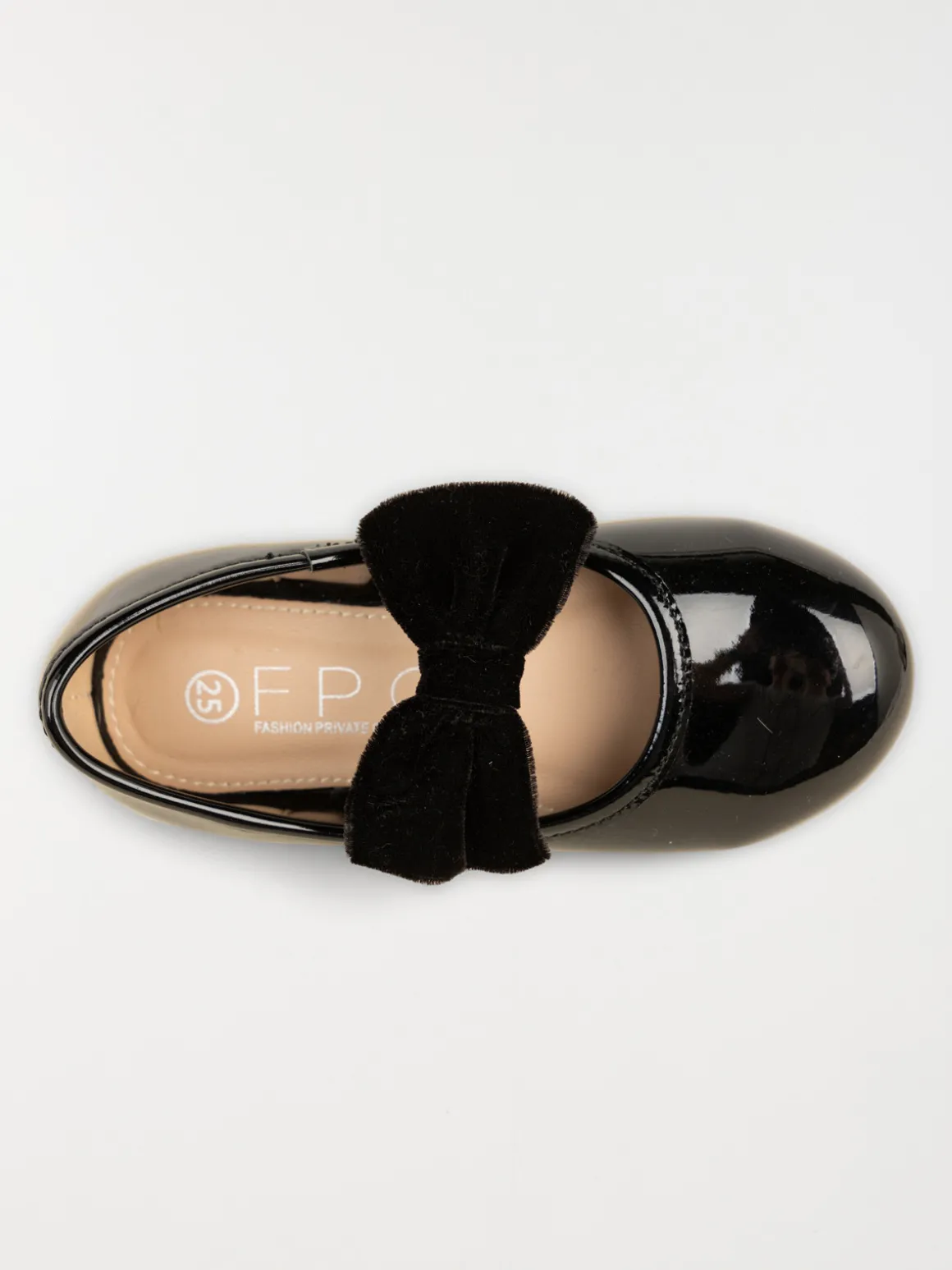 Ballerines noires vernies fille (24-30)