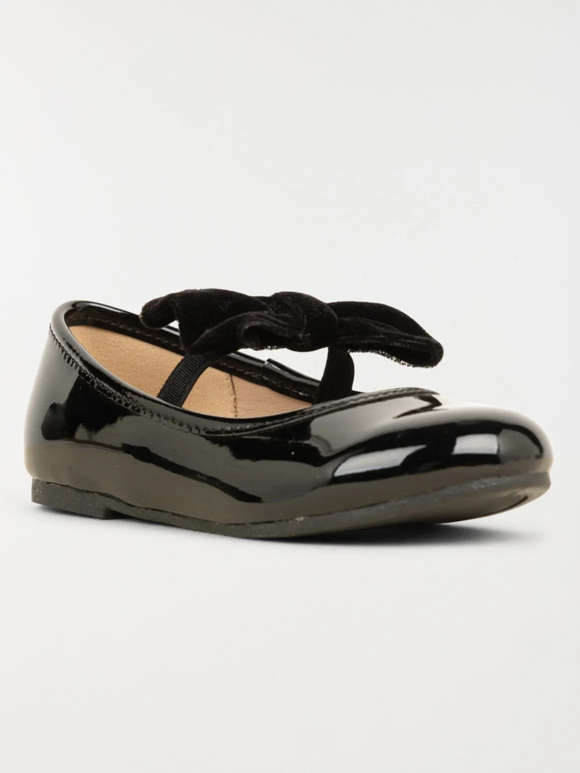 Ballerines noires vernies fille (24-30)
