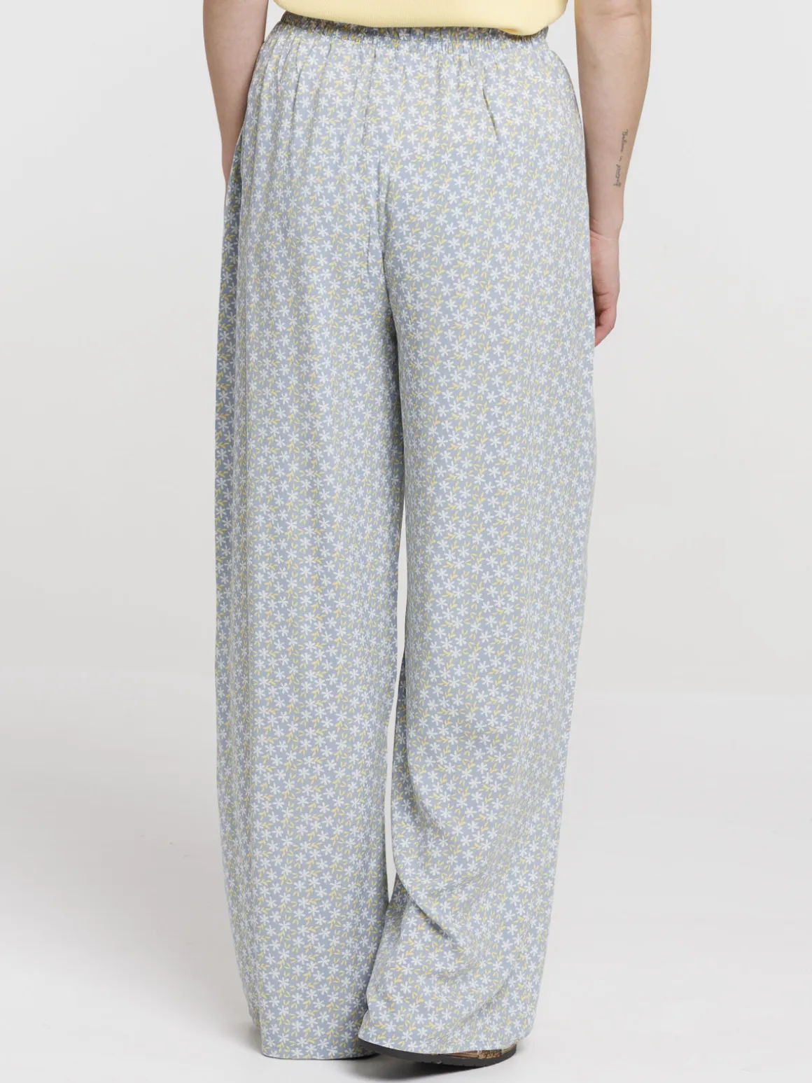Bas de pyjama pantalon fleuri femme