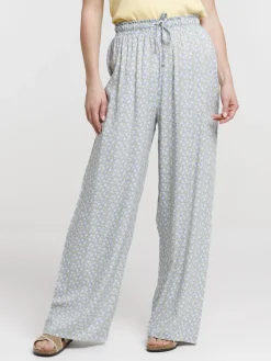 Bas de pyjama pantalon fleuri femme
