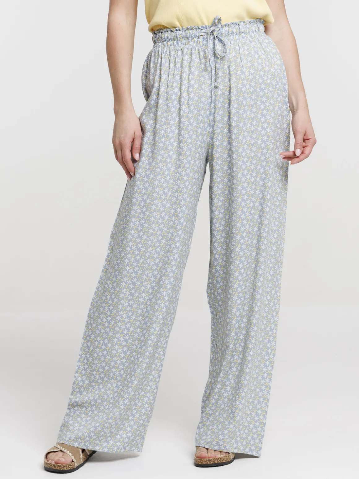 Bas de pyjama pantalon fleuri femme