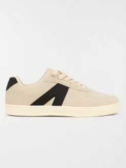 Basket beige bande noire femme (36-41)