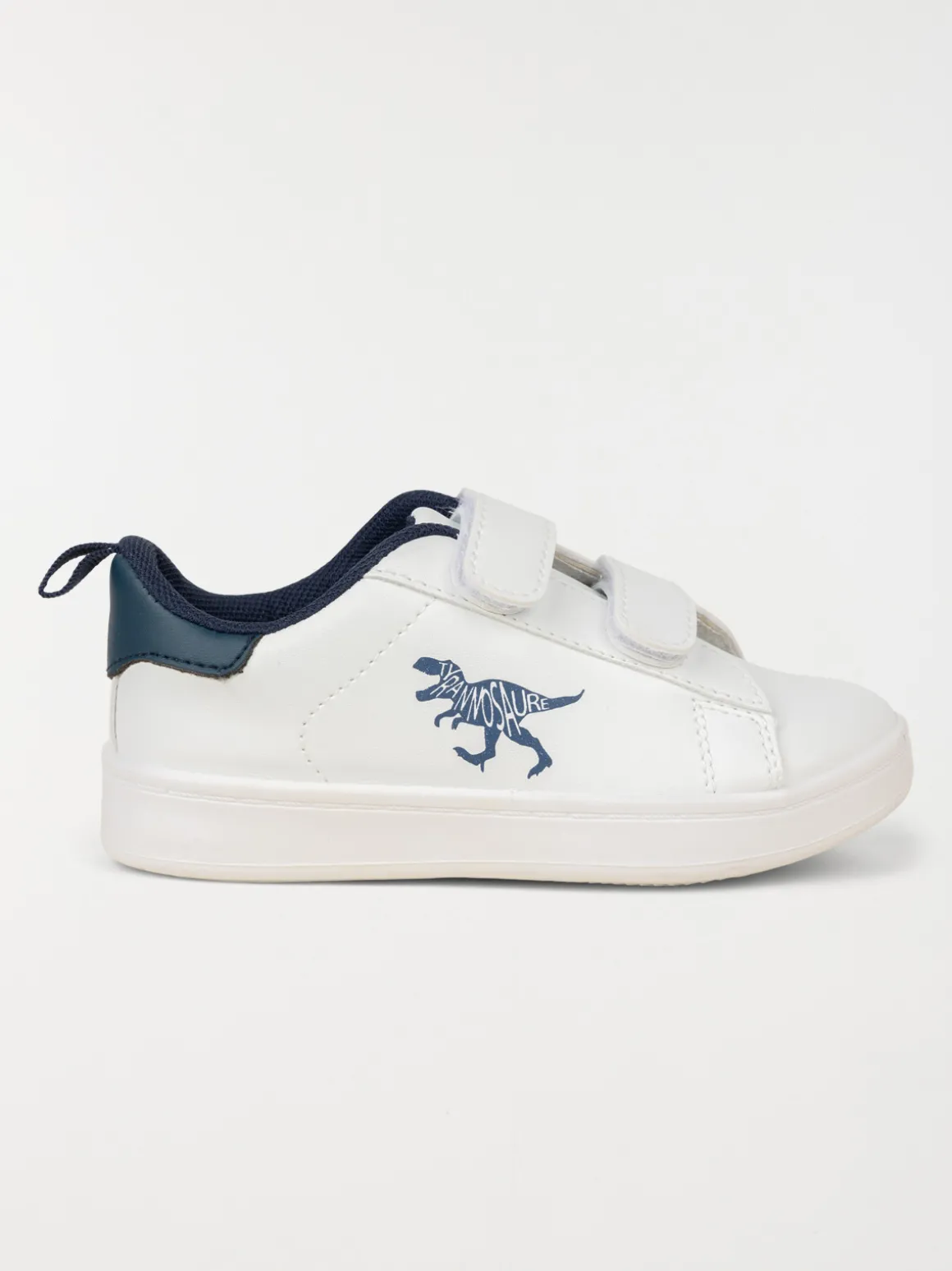 Basket blanche dinosaure garçon (24-30)