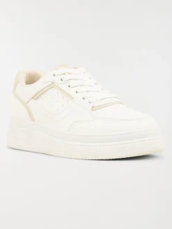 Basket blanche et beige femme (36-41)