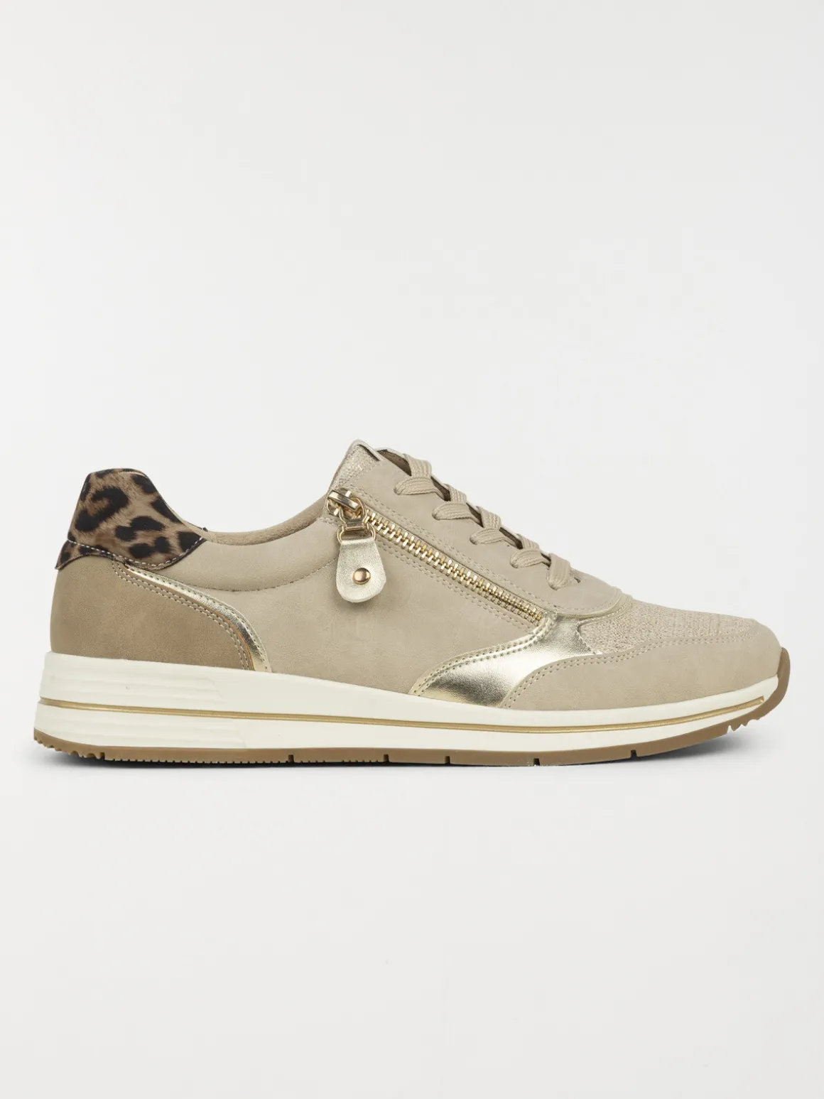 Basket confort beige femme (36-41)