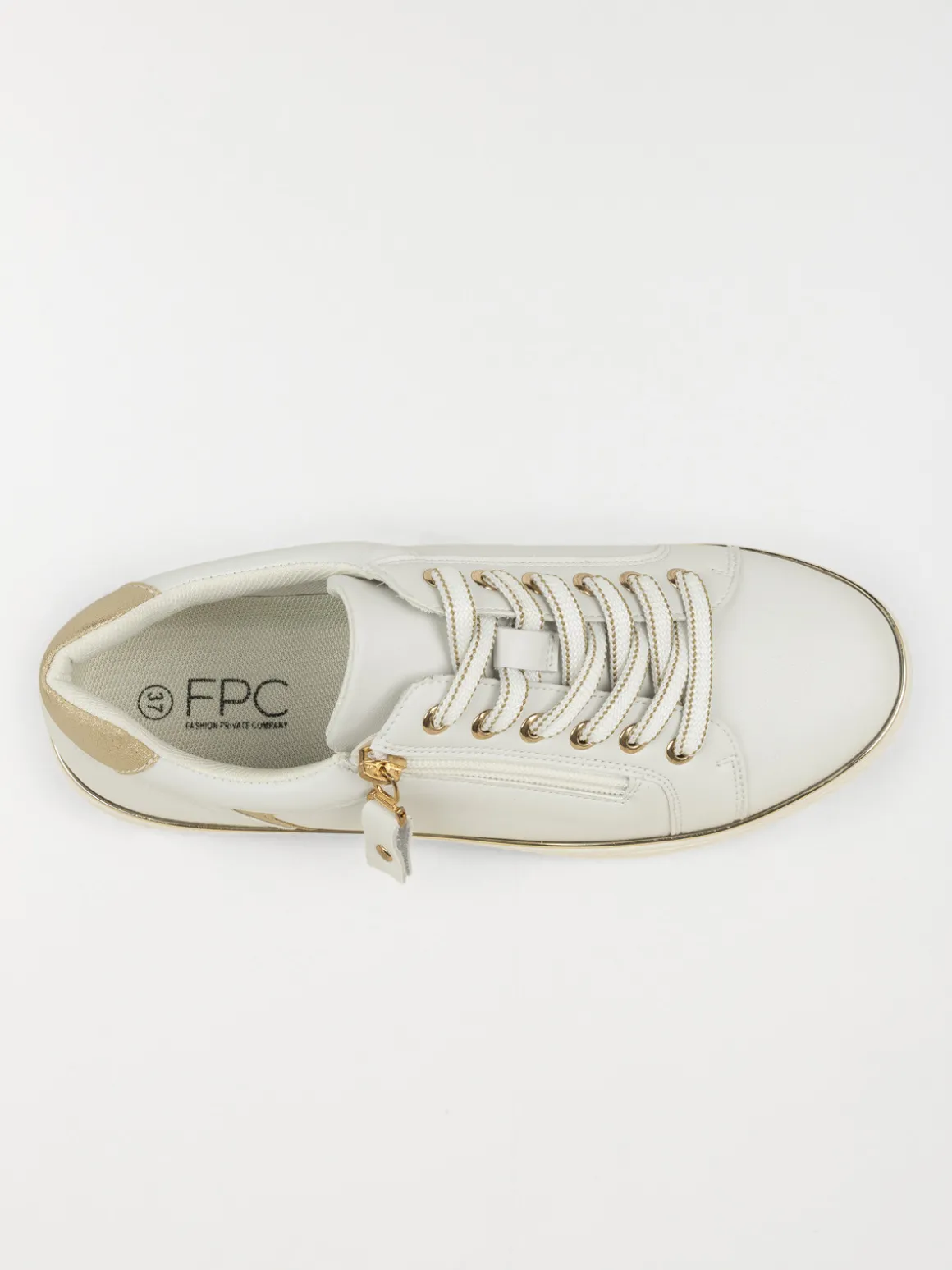 Basket confort détail doré femme (36-41)