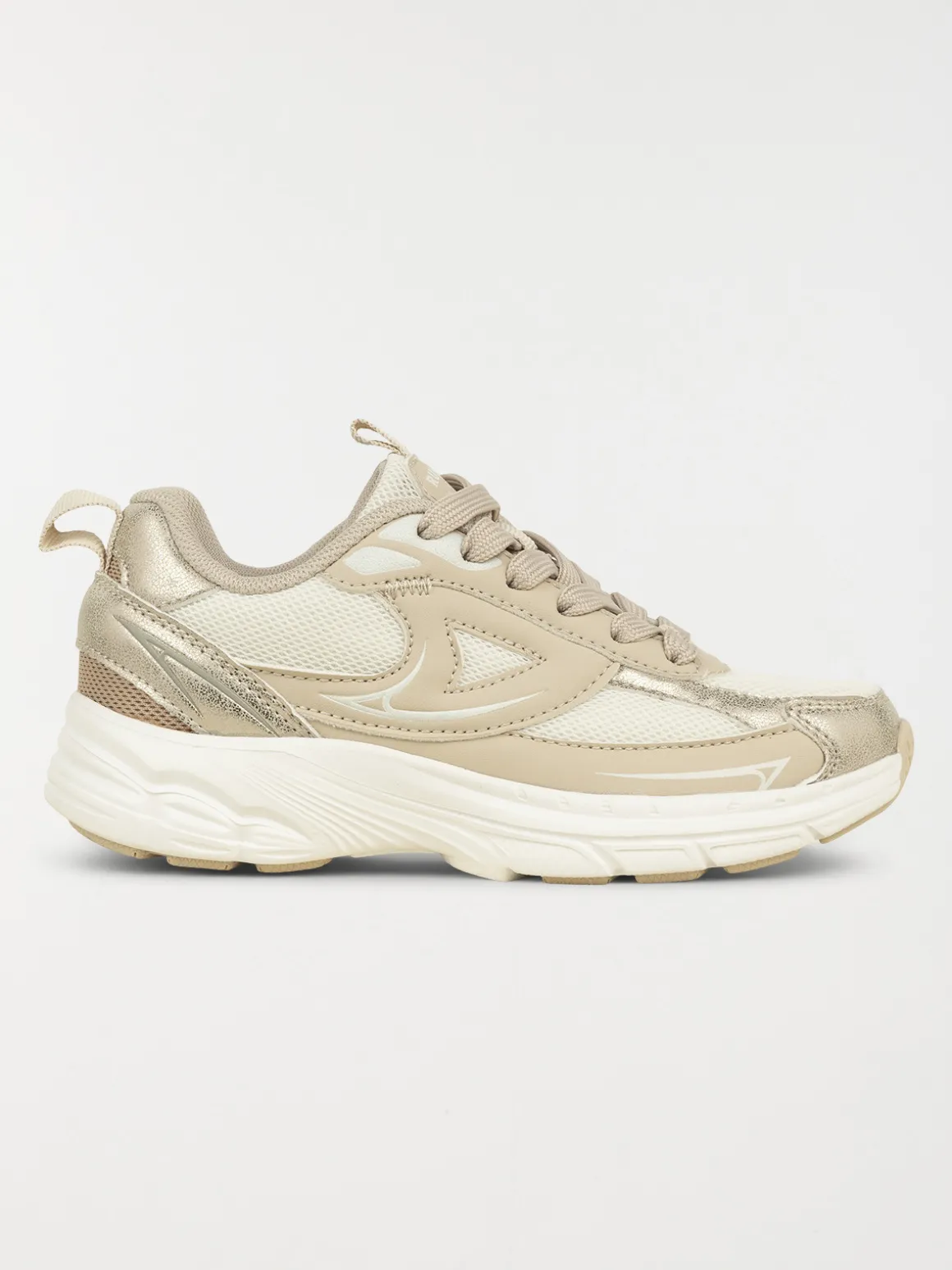 Basket de sport coloris or fille (31-35)