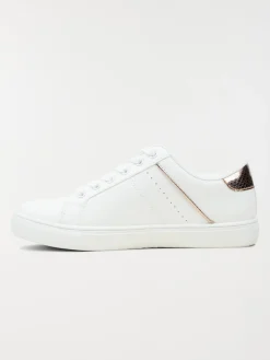 Basket détail doré femme blanc (36-41)