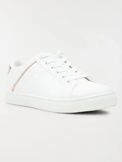 Basket détail doré femme blanc (36-41)