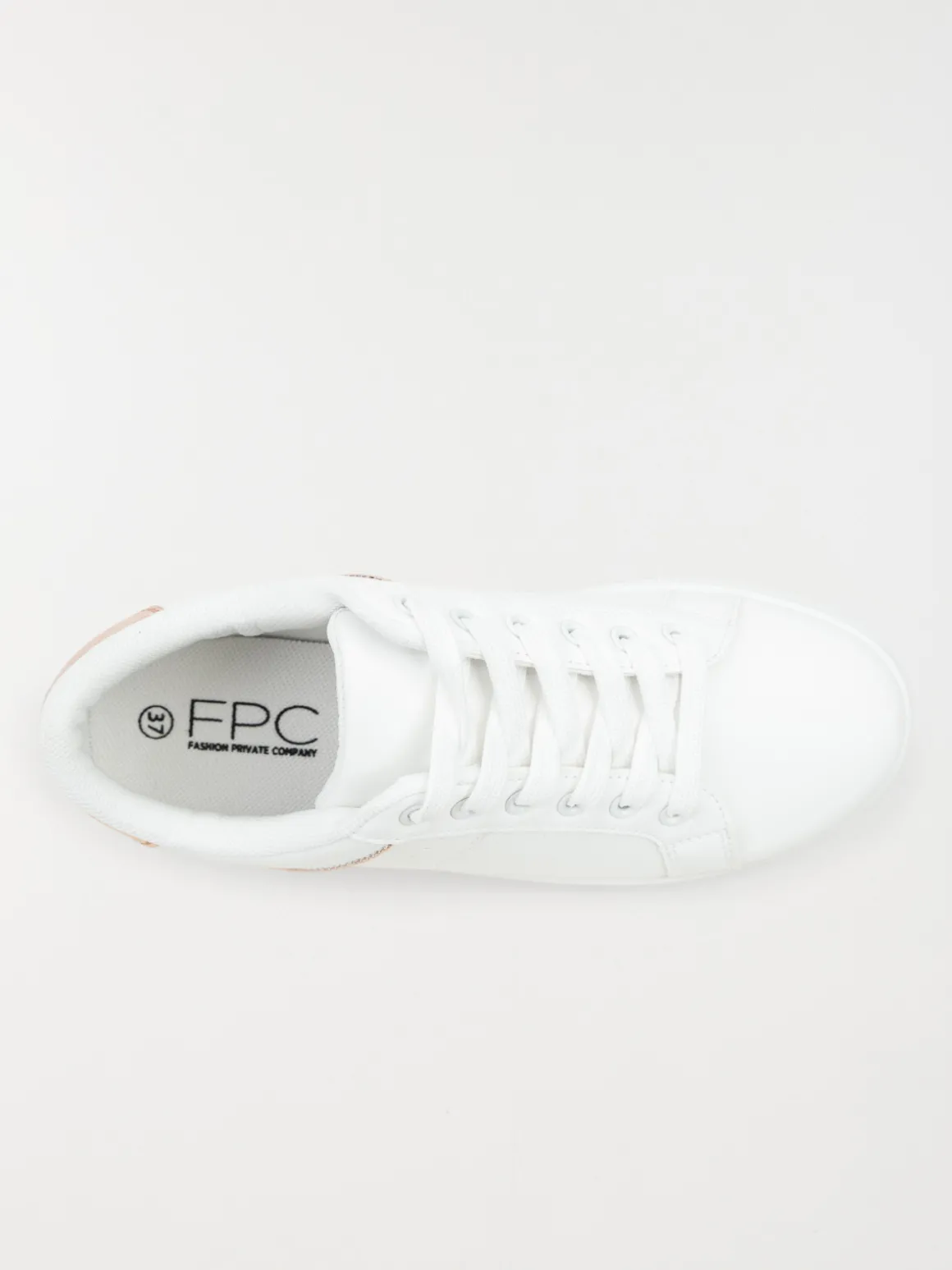 Basket détail doré femme blanc (36-41)