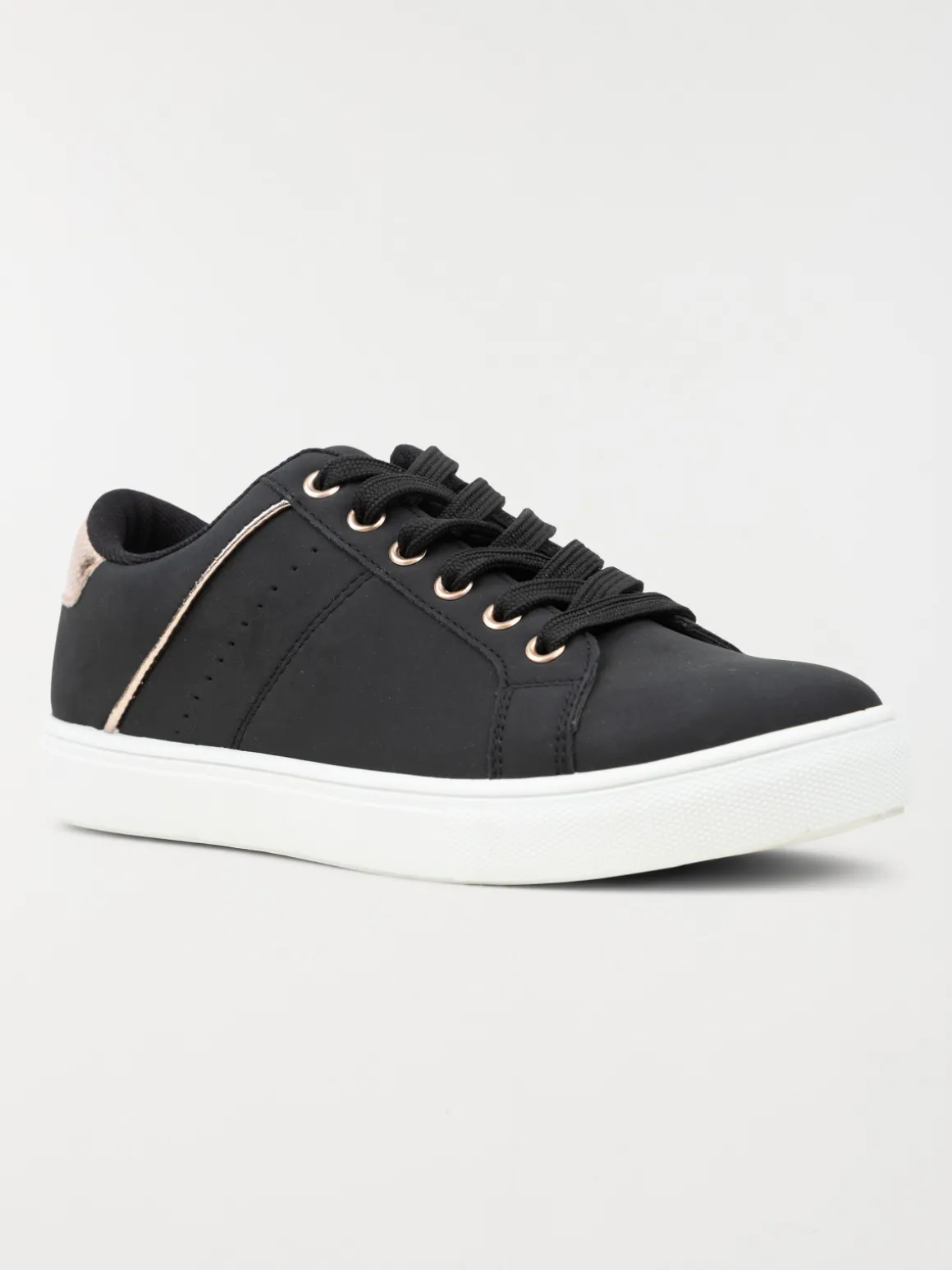 Basket détail doré femme noir (36-41)