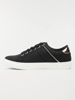 Basket détail doré femme noir (36-41)