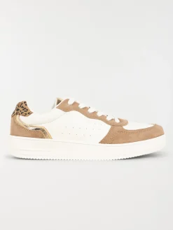 Basket marron léopard femme (36-41)