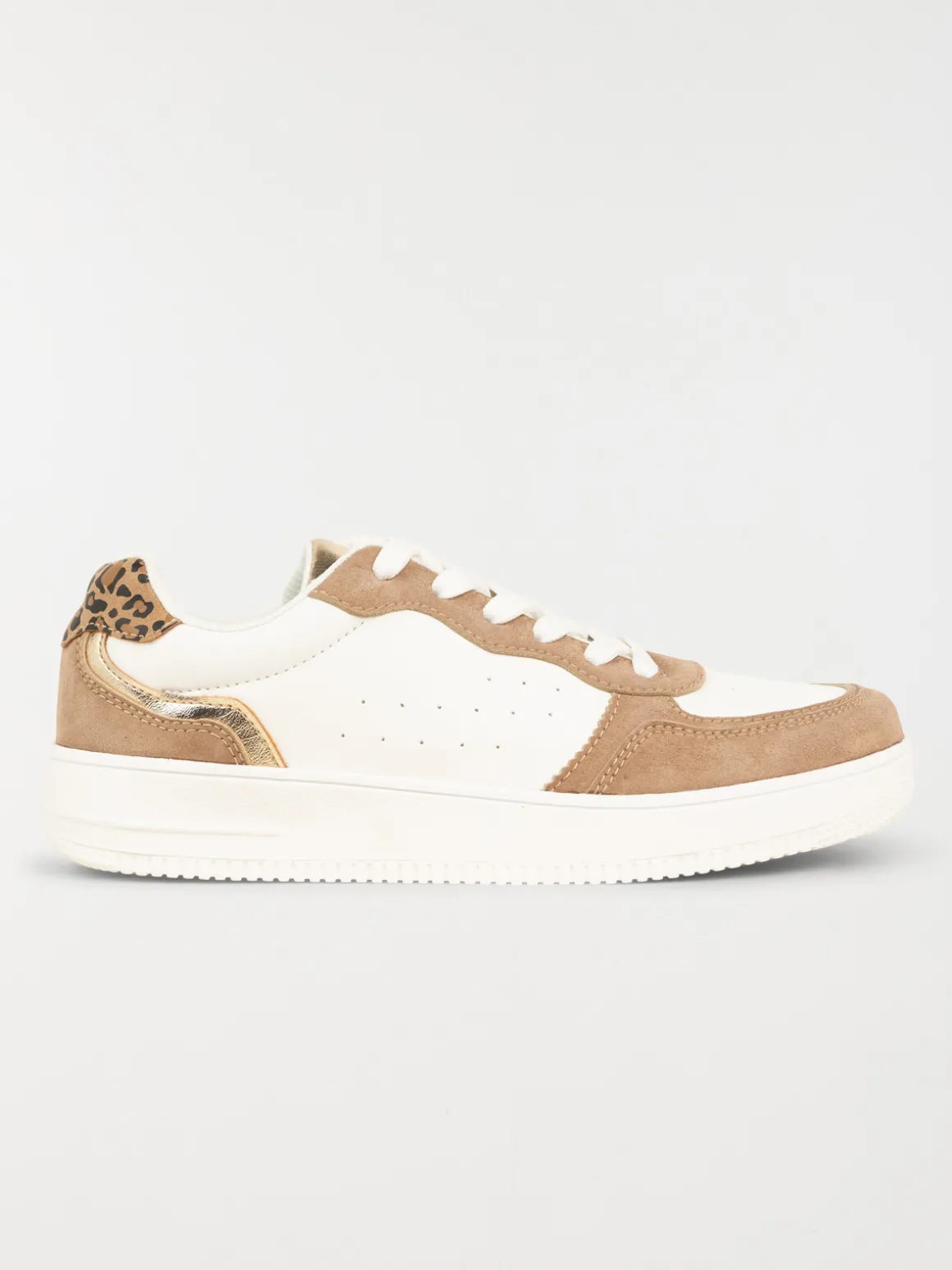 Basket marron léopard femme (36-41)