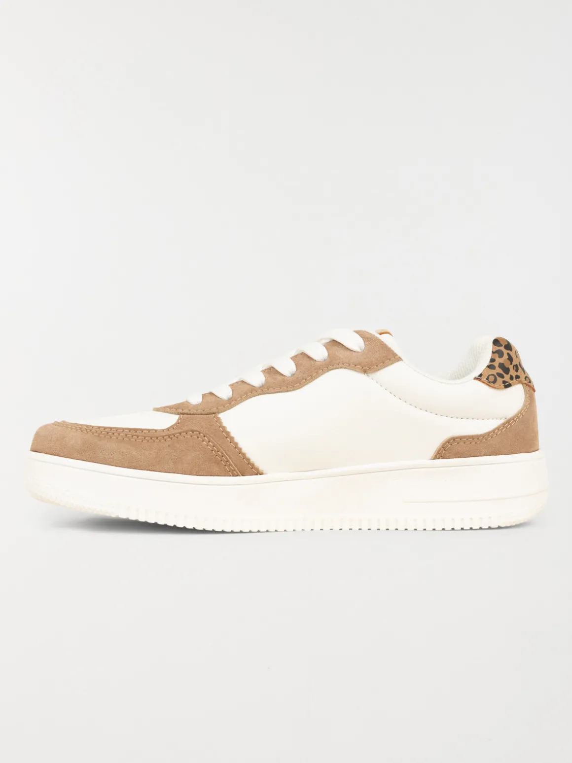 Basket marron léopard femme (36-41)