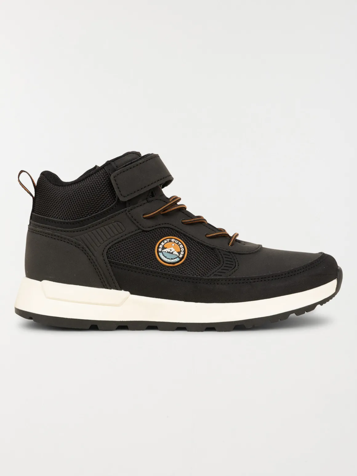 Basket montante garçon noir (31-37)