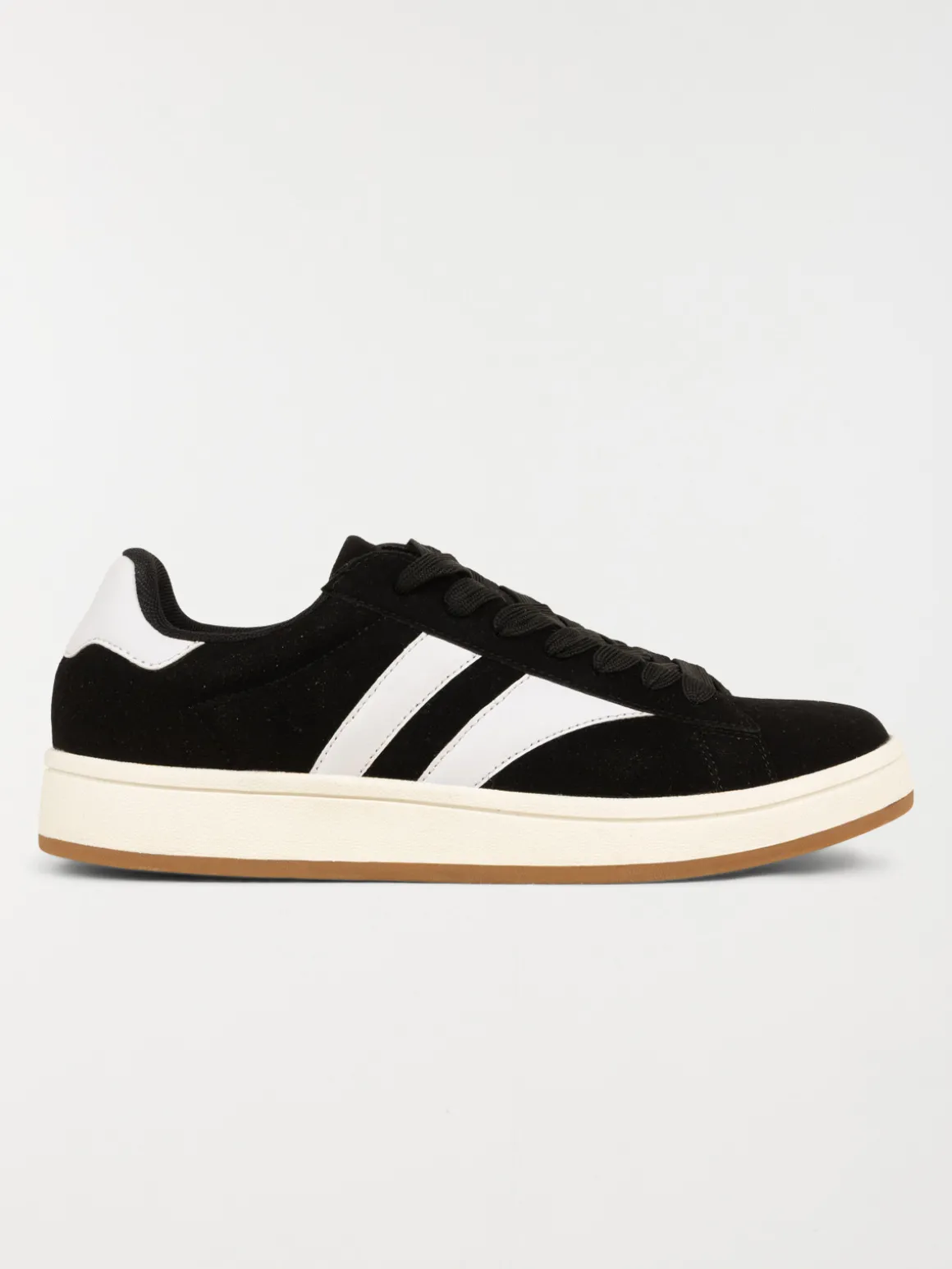 Basket noire bande blanche homme (40-46)