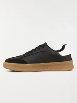 Basket noire bande blanche femme (36-41)
