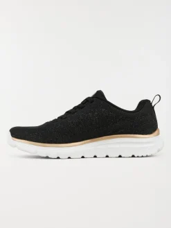 Basket noire Skechers femme (36-42)