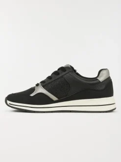 Basket noire zip et lacet femme (36-41)