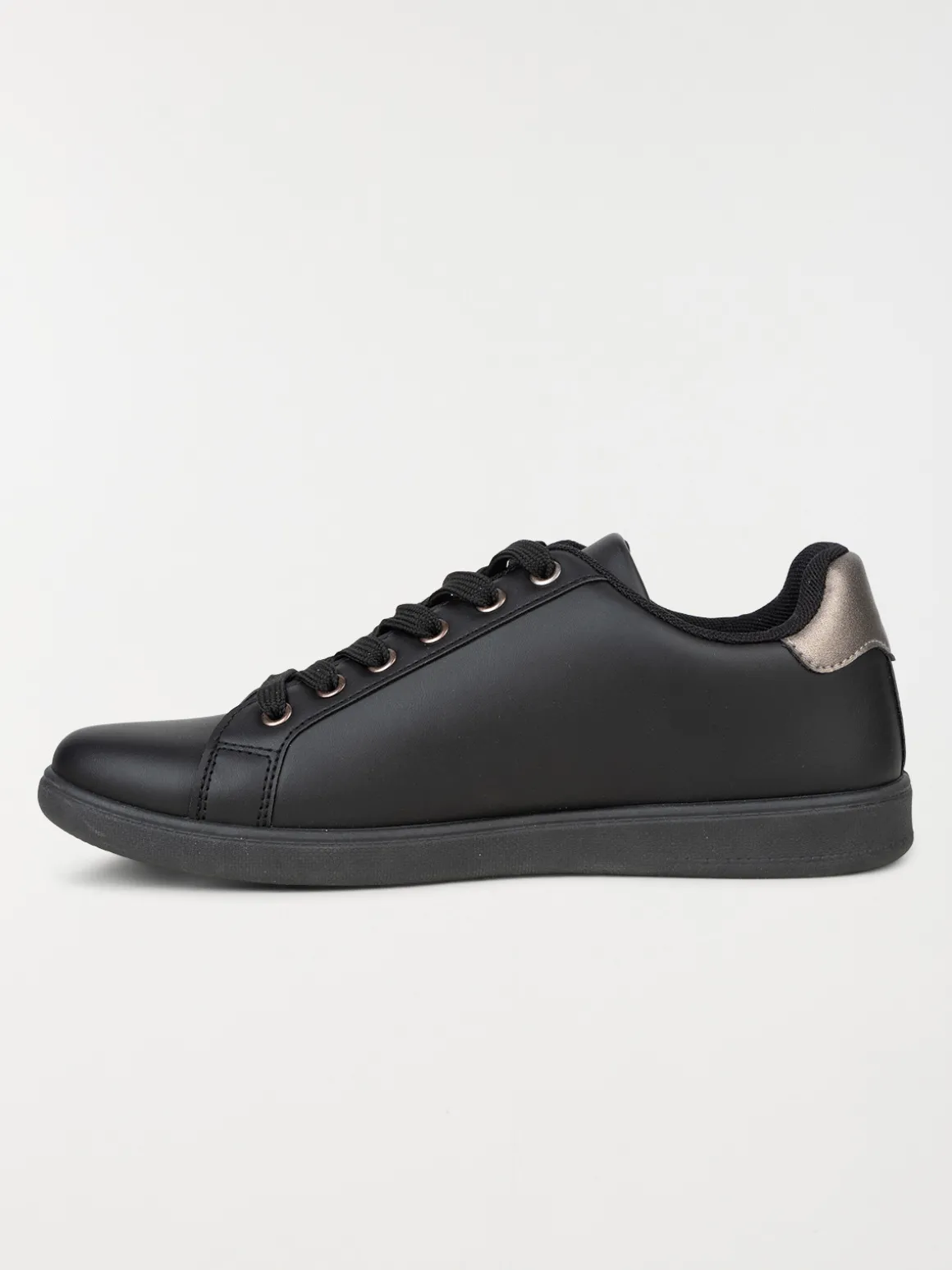 Basket noire zip et lacet femme (36-41)